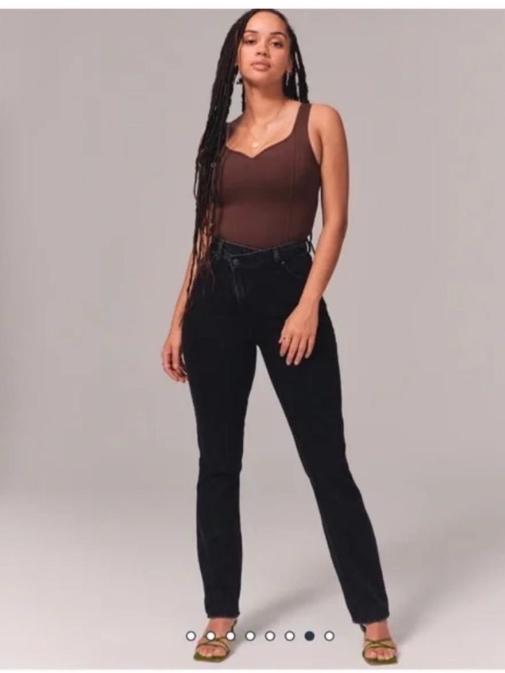 Abercrombie & Fitch the 90’s Slim Straight ultra high rise